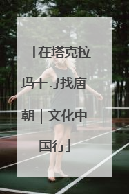在塔克拉玛干寻找唐朝｜文化中国行