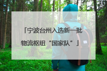 宁波台州入选新一批物流枢纽“国家队”
