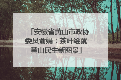 安徽省黄山市政协委员俞娟：茶叶绘就黄山民生新图景