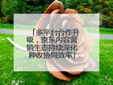 多平台合作升级，京东内容营销生态持续深化种收协同效率