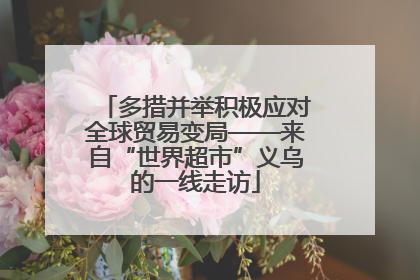 多措并举积极应对全球贸易变局——来自“世界超市”义乌的一线走访