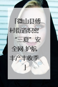 微山县傅村街道织密“三夏”安全网 护航丰产丰收季