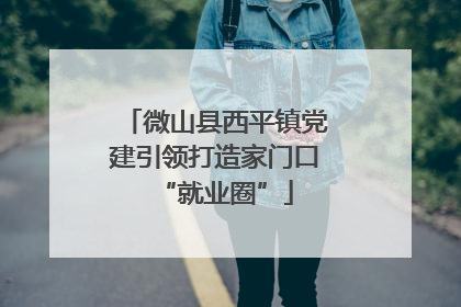 微山县西平镇党建引领打造家门口“就业圈”