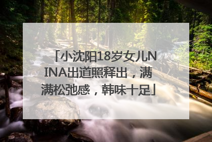 小沈阳18岁女儿NINA出道照释出，满满松弛感，韩味十足