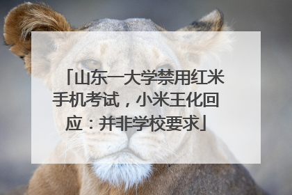 山东一大学禁用红米手机考试，小米王化回应：并非学校要求