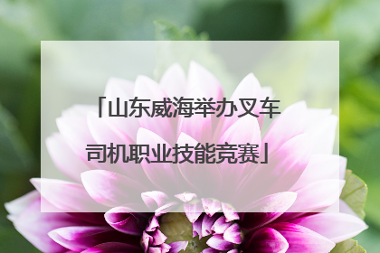 山东威海举办叉车司机职业技能竞赛