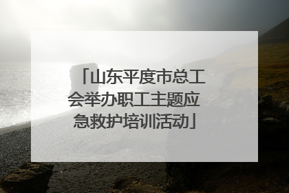 山东平度市总工会举办职工主题应急救护培训活动