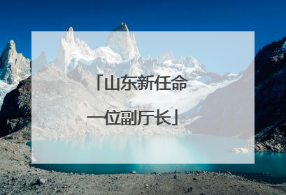 山东新任命一位副厅长