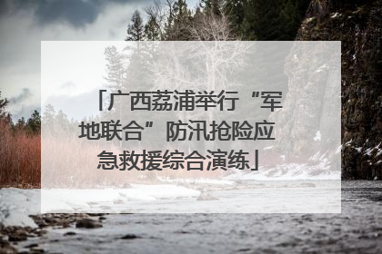 广西荔浦举行“军地联合”防汛抢险应急救援综合演练