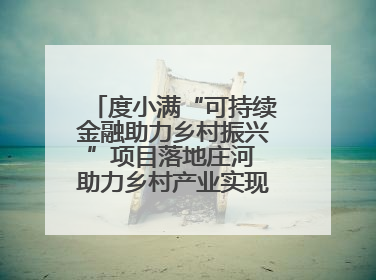 度小满“可持续金融助力乡村振兴”项目落地庄河 助力乡村产业实现绿色转型