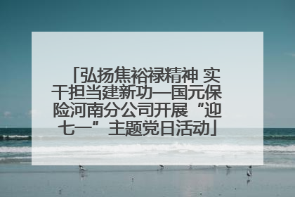 弘扬焦裕禄精神 实干担当建新功—国元保险河南分公司开展“迎七一”主题党日活动