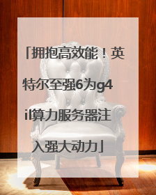 拥抱高效能！英特尔至强6为g4il算力服务器注入强大动力