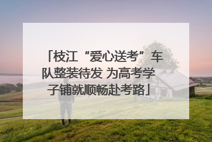 枝江“爱心送考”车队整装待发 为高考学子铺就顺畅赴考路