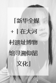 新华全媒+丨在大河村遗址博物馆寻溯仰韶文化