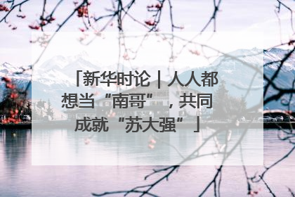 新华时论｜人人都想当“南哥”，共同成就“苏大强”