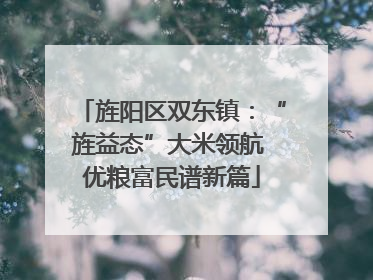旌阳区双东镇：“旌益态”大米领航 优粮富民谱新篇