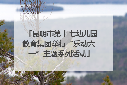 昆明市第十七幼儿园教育集团举行“乐动六一”主题系列活动