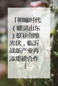 朝曦时代（曜灵山东）联袂创维光伏，临沂战新产业再添重磅合作