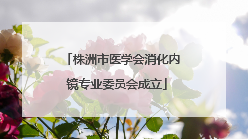 株洲市医学会消化内镜专业委员会成立