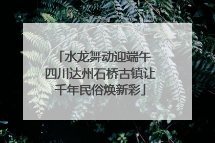 水龙舞动迎端午 四川达州石桥古镇让千年民俗焕新彩