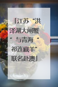 江苏“洪泽湖大闸蟹”与青海“祁连藏羊”联名赴澳