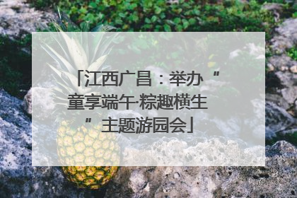 江西广昌：举办“童享端午·粽趣横生”主题游园会