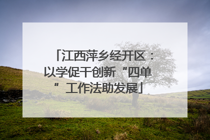 江西萍乡经开区：以学促干创新“四单”工作法助发展