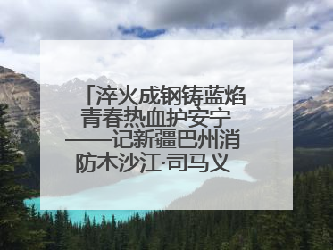 淬火成钢铸蓝焰 青春热血护安宁——记新疆巴州消防木沙江·司马义的逆行人生