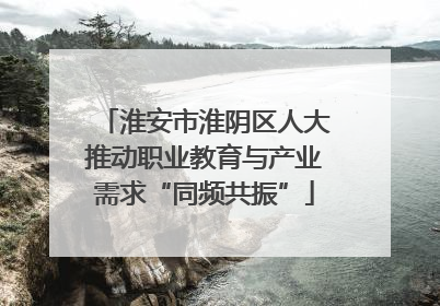 淮安市淮阴区人大推动职业教育与产业需求“同频共振”