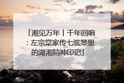 湘见万年丨千年回响：左宗棠家传七弦琴里的湖湘精神印记
