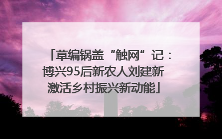 草编锅盖“触网”记：博兴95后新农人刘建新激活乡村振兴新动能