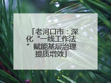 老河口市：深化“一线工作法”赋能基层治理提质增效