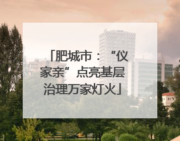 肥城市：“仪家亲”点亮基层治理万家灯火