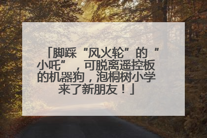 脚踩“风火轮”的“小吒”，可脱离遥控板的机器狗，泡桐树小学来了新朋友！