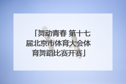 舞动青春 第十七届北京市体育大会体育舞蹈比赛开赛