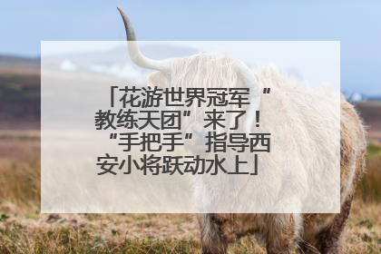花游世界冠军“教练天团”来了！“手把手”指导西安小将跃动水上