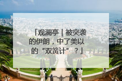 观澜亭｜被突袭的伊朗，中了美以的“双簧计”？