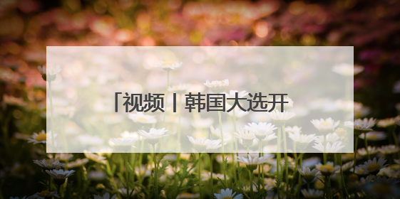 视频丨韩国大选开始正式投票 5名候选人竞逐总统