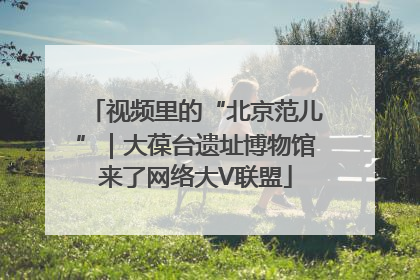 视频里的“北京范儿”｜大葆台遗址博物馆来了网络大V联盟