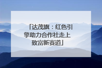达茂旗：红色引擎助力合作社走上致富新赛道