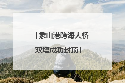 象山港跨海大桥双塔成功封顶