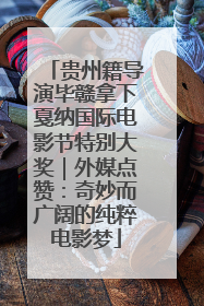 贵州籍导演毕赣拿下戛纳国际电影节特别大奖｜外媒点赞：奇妙而广阔的纯粹电影梦