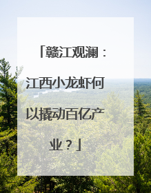 赣江观澜：江西小龙虾何以撬动百亿产业？
