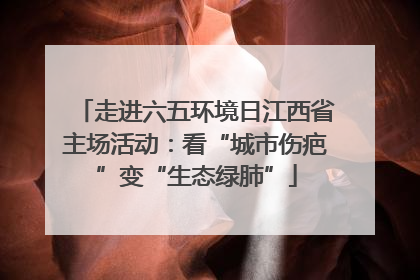 走进六五环境日江西省主场活动：看“城市伤疤”变“生态绿肺”