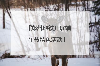 郑州地铁开展端午节特色活动