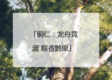 铜仁：龙舟竞渡 粽香黔里