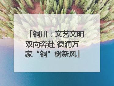 铜川：文艺文明双向奔赴 德润万家“铜”树新风