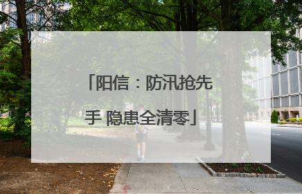 阳信：防汛抢先手 隐患全清零