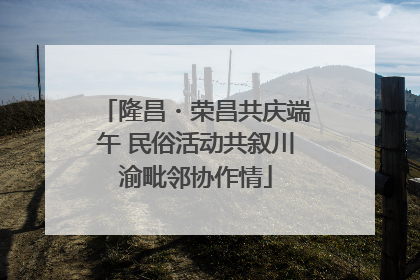 隆昌・荣昌共庆端午 民俗活动共叙川渝毗邻协作情
