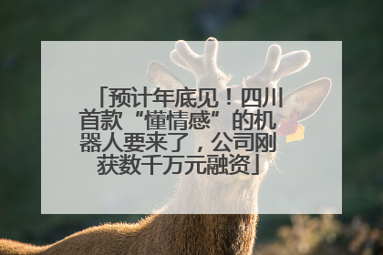 预计年底见！四川首款“懂情感”的机器人要来了，公司刚获数千万元融资